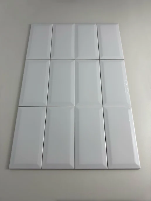 KERAMA MARAZZI Плитка керамическая белая грань 100х200, глянец, белый, фото 5