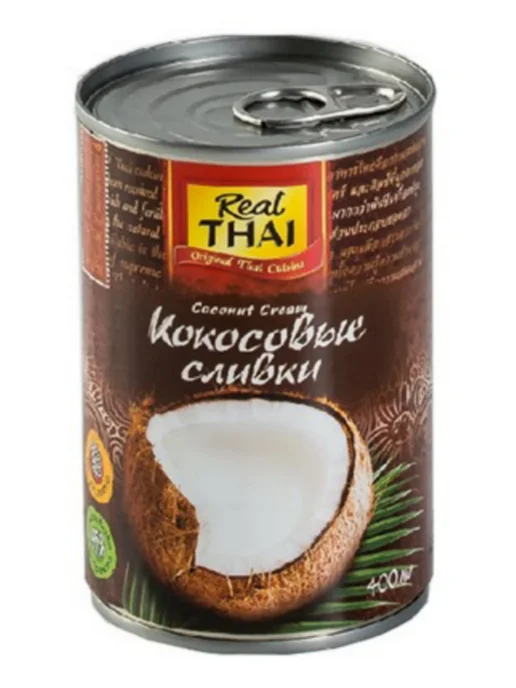 Real Thai Кокосовые сливки, 400 мл, 3 шт, 400 мл, 3 шт, фото 3