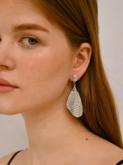 Серьги крупные бижутерия Soul South 293430035 купить за 318 ₽ в интернет-магазине Wildberries