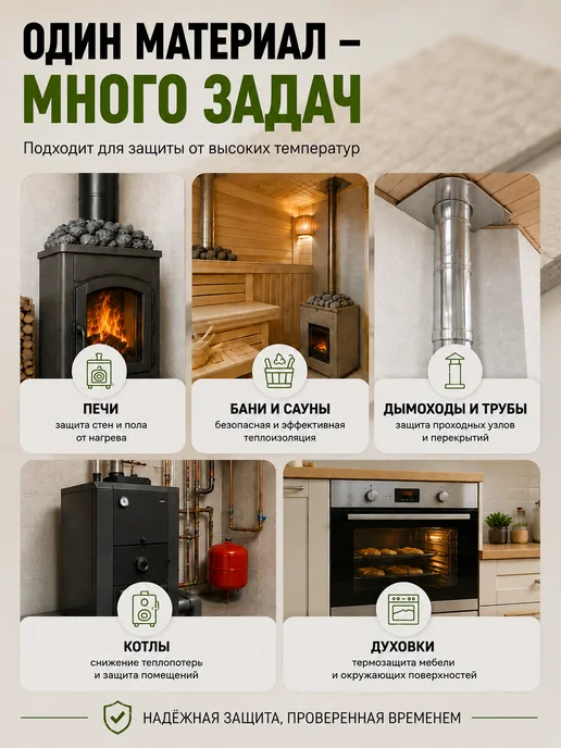 Kamafol Утеплитель базальтовый с фольгой 1150х300х20, 300x20, фото 3