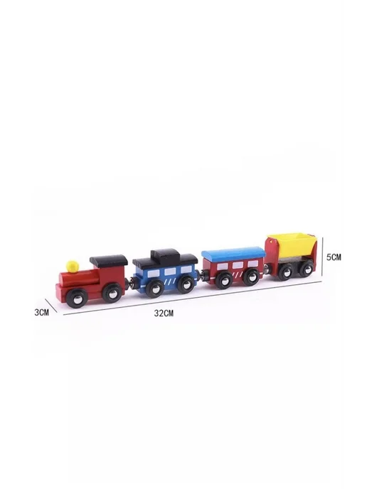 Alim_Toys Детский деревянный паровозик сортер из дерева на магнитах, вариант, фото 4