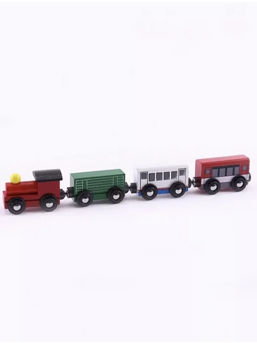 Alim_Toys Детский деревянный паровозик сортер из дерева на магнитах, вариант, фото 7