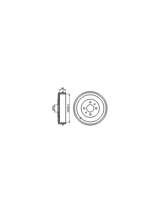 BOSCH Тормозной барабан, вариант