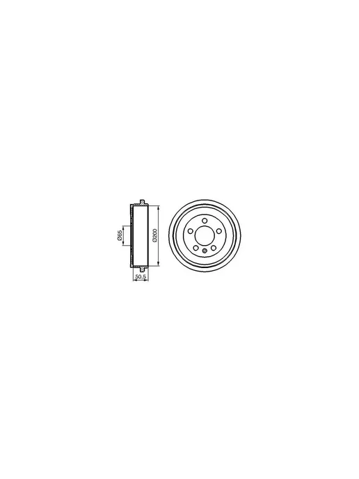 BOSCH Барабан тормозной, вариант