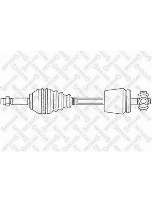 STELLOX Привод левый 681mm для Dacia Logan 1.4-1.6i 04>, вариант
