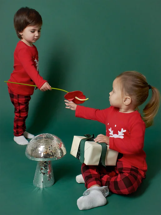 Mami-kids Новогодняя пижама для малышей, вариант, фото 2