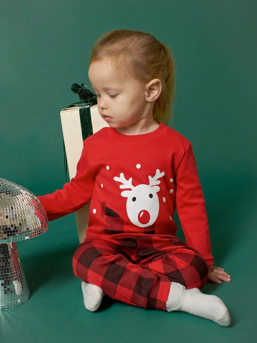 Mami-kids Новогодняя пижама для малышей, вариант, фото 3
