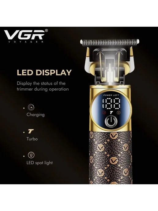 Дача удача Триммер для бороды и усов VGR V-942, вариант, фото 7