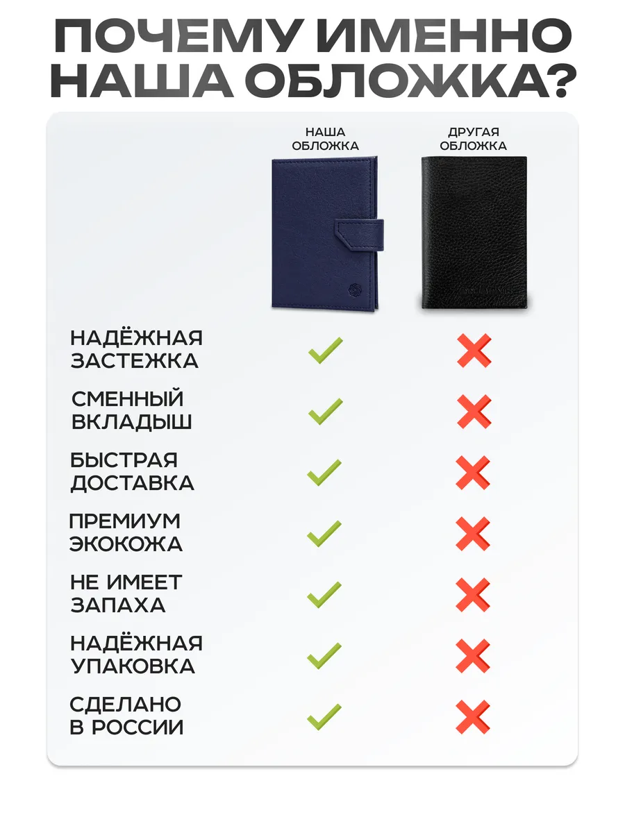 Обложка для автодокументов и паспорта с застежкой — фото 8
