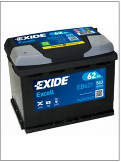 Аккумулятор автомобильный Exide Excell EB 621 62 Ah п.п. Exide 294012203 купить за 9 967 ₽ в интернет-магазине Wildberries