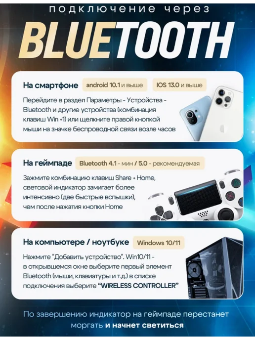 Геймпад джойстик для PS4, вариант, фото 3
