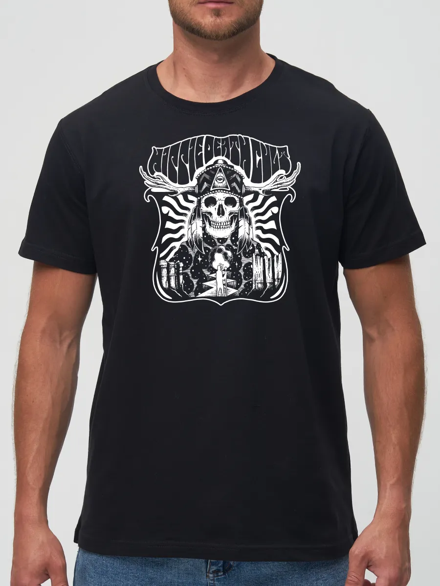 Футболка Hippie death cult метал