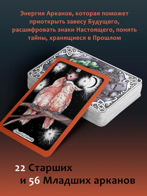 Издательство АСТ Таро Дикой магии. Инструкция с трактовками, вариант, фото 2