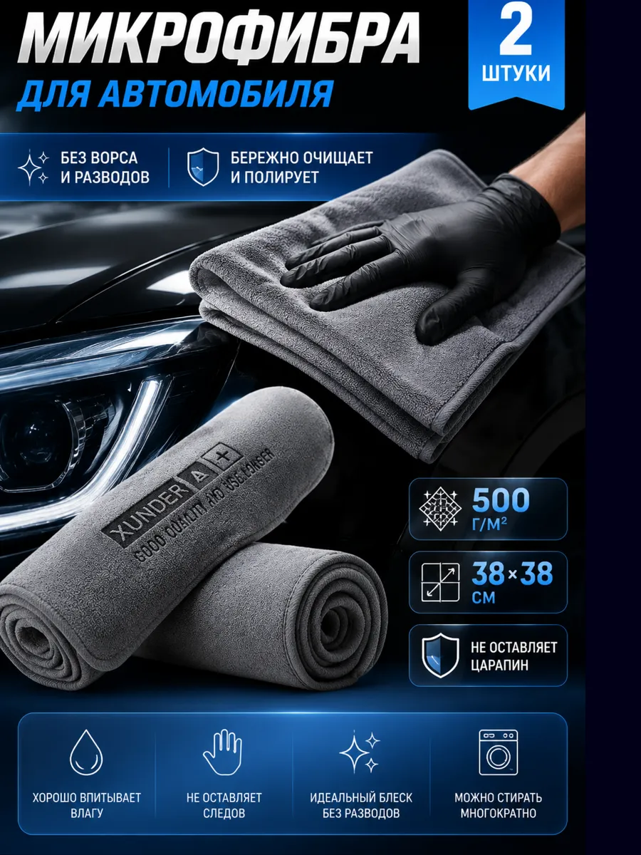 Салфетка микрофибра для автомобиля