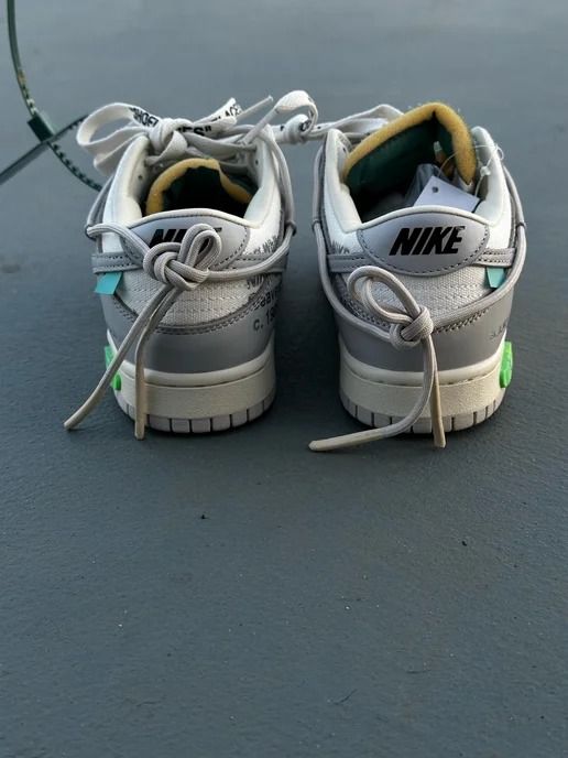 Nike Кроссовки Off-White x SB DUNK LOW, серый, фото 5