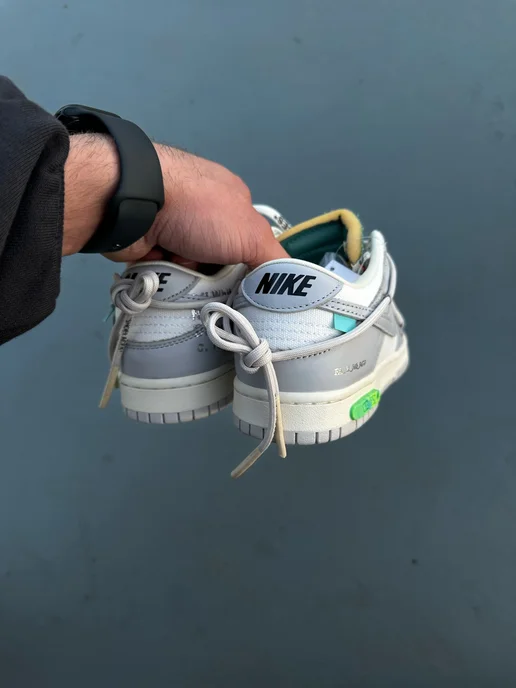 Nike Кроссовки Off-White x SB DUNK LOW, серый, фото 7