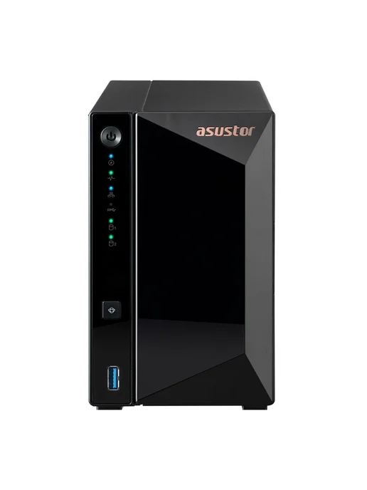 Сетевой накопитель AS3302T V2/ASUSTOR/2/BAY/EU/2GD4, черный