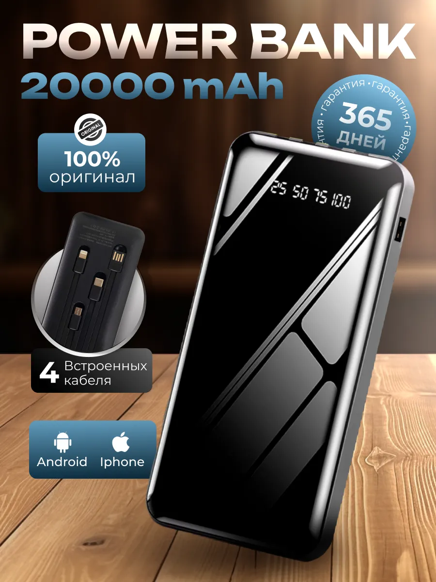 Повербанк 20000 mah power bank для...