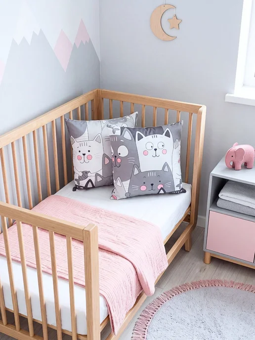 BABYTEX5 Подушка декоративная с котиками 35*35 см, 35x35 см, фото 2
