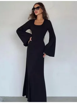 Платье длинное на завязках AMILLA 294673925 купить за 1 311 ₽ в интернет‑магазине Wildberries