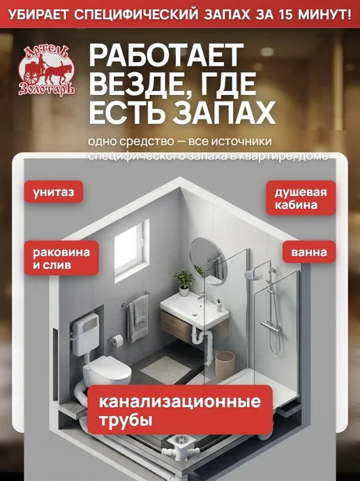 Средство от запаха канализации в квартирах 5л, 5 л, фото 3