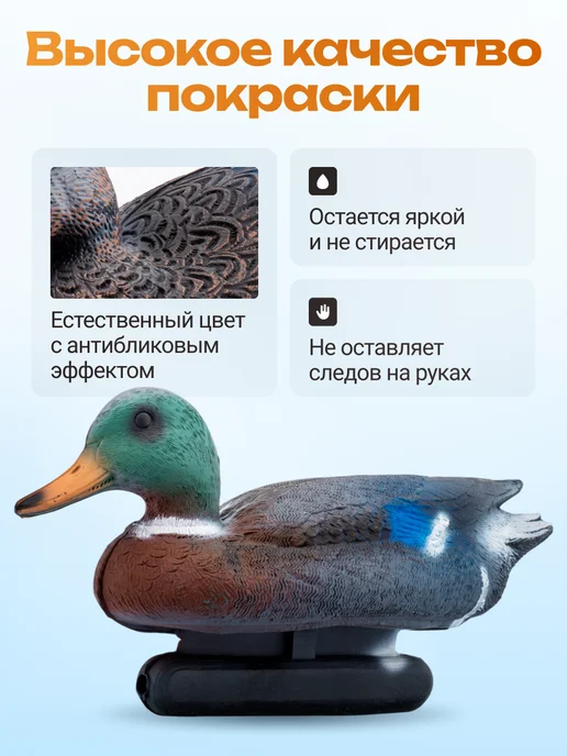 Дикий Гид Чучела уток для охоты подсадные, 8 шт, фото 5