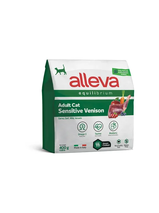 Сухой корм Alleva Кошек Пищеварением для собак, чувствительное пищеварение, оленина, 0,41 кг, фото 2