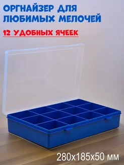Органайзер для мелочей на 12 ячеек, 280х185х50мм BOXplast 295174082 купить за 326 ₽ в интернет-магазине Wildberries