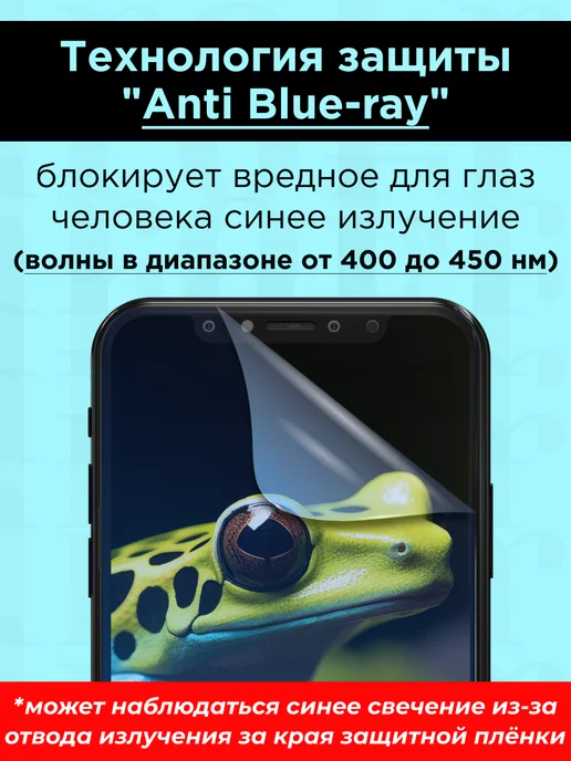GidroFrog Гидрогелевая защитная плёнка для Vivo Y19, синий, фото 2