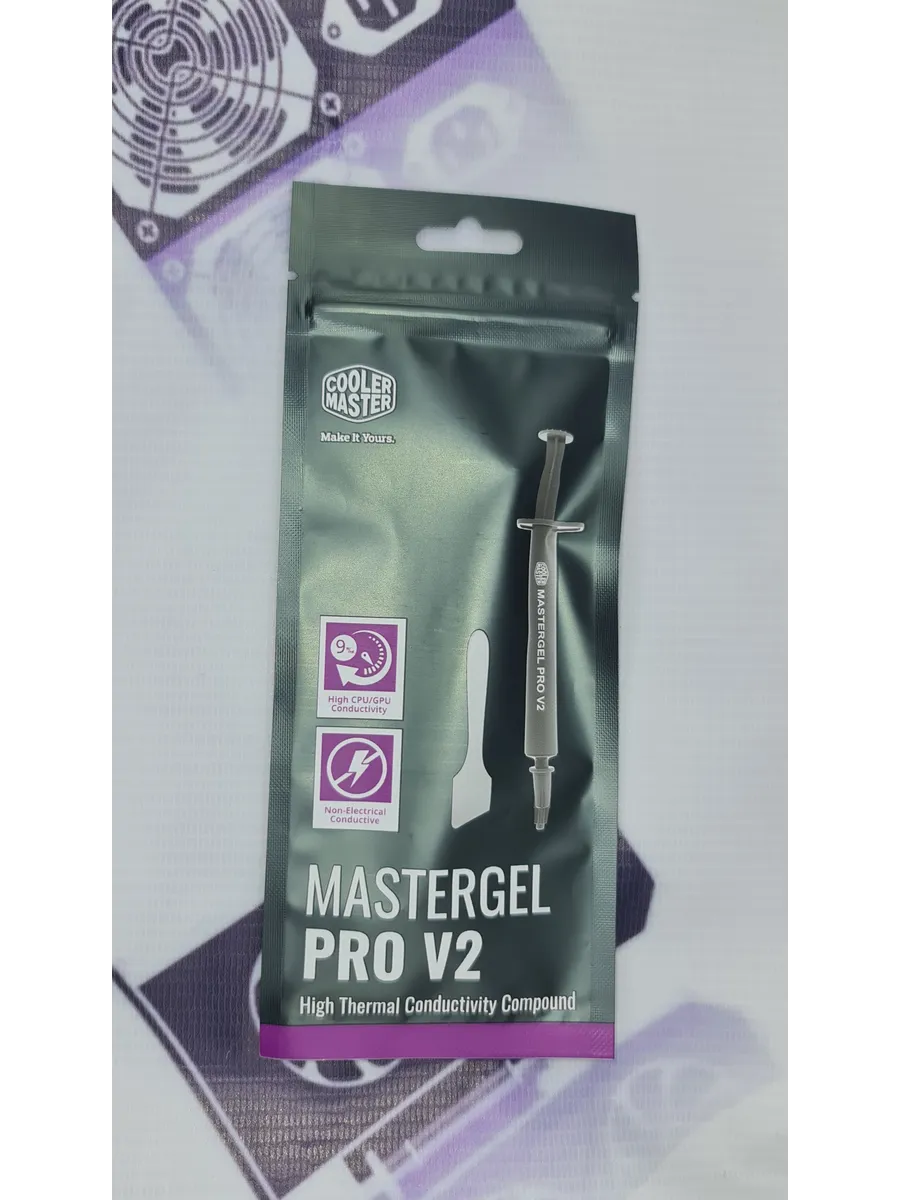 Cooler Master MasterGel Pro V2 High Performance Thermal Compound with High CPU/GPU Conductivity W/m.k= 9m Design for CPU and GPU Coolers