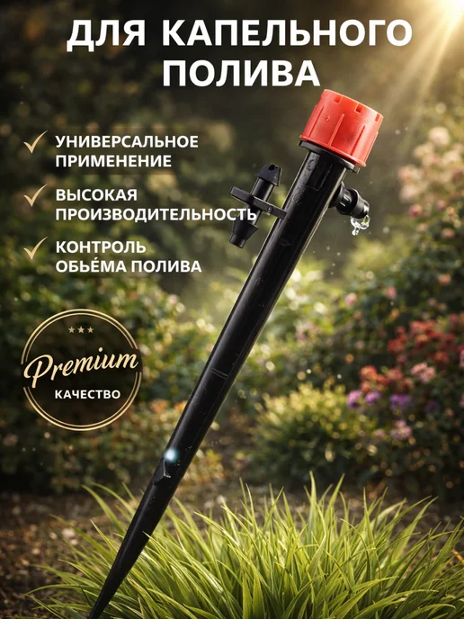 XCAN Капельница регулируемая на стойке 13см, 0-70л, 50шт, 70 л, 50 шт, фото 2