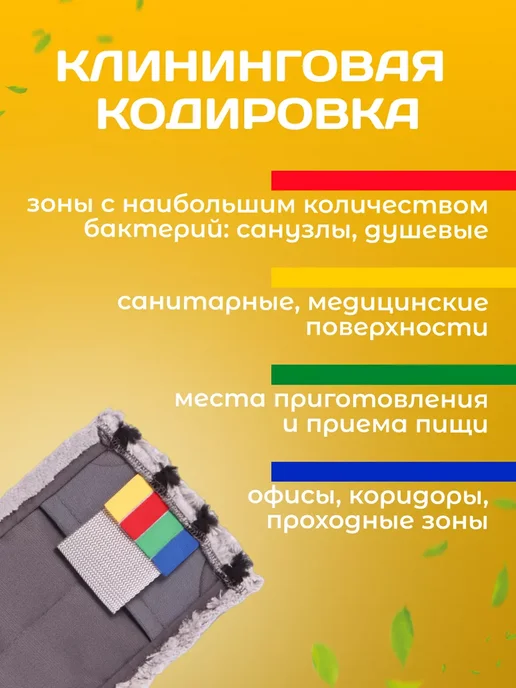 ACG Насадка для швабры 40см, карманы и ушки, черный, фото 2