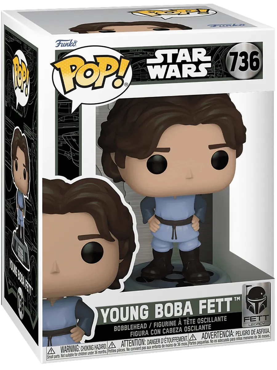 Фигурка Funko POP! Bobble Star Wars Молодой Боба Фетт Фигурка Funko POP! Bobble Star Wars Молодой Боба Фетт