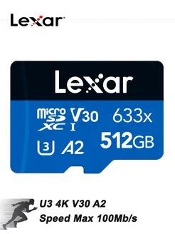 Карта памяти TF633X 512 ГБ U3 4K V30 A2 (LSDMI512GBBCN633A) Lexar 295964478 купить за 4 740 ₽ в интернет-магазине Wildberries