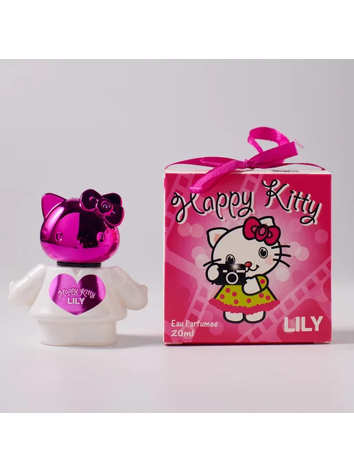Ponti Parfum Душистая вода для девочки Happy Kitty Lily роза 20мл, 20 мл, фото 4