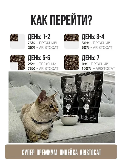 Сухой корм AristoCat Кошек для собак, говядина, 1 кг, фото 3