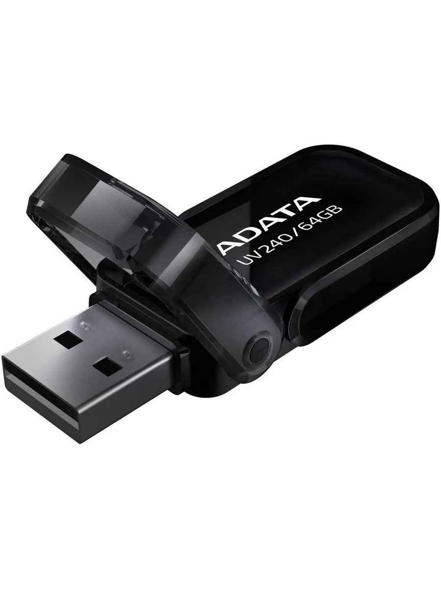 USB накопитель 64GB USB2.0 AUV240-64G-RBK BLACK