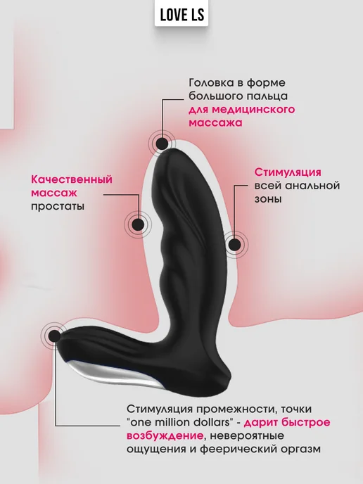 Love ls Массажер простаты с вибрацией дистанционным управлением 18+, вариант, фото 5