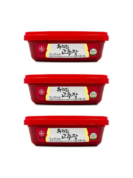Obok Перцовая паста Soybean Paste Кочудян 170 г, 170 г, 3 шт, фото 7