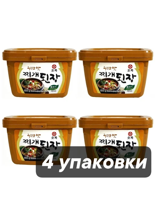 Obok Соевая паста Soybean Paste Денджянг 500 г x 4 шт, 500 г, 4 шт