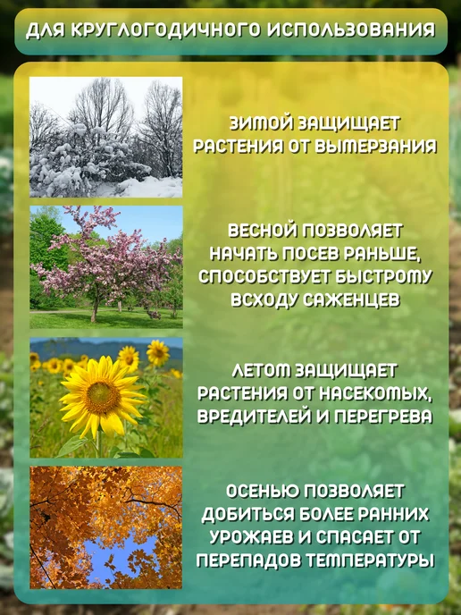 ГрунтТeх Укрывной материал для грядок черный агроволокно от сорняков, черный, фото 7