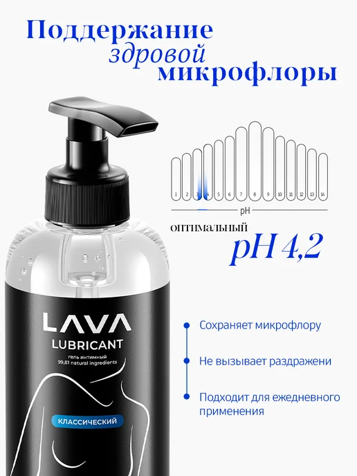 Lʌvʌ Интимная гель-смазка на водной основе лубрикант классическая, 300 мл, фото 5