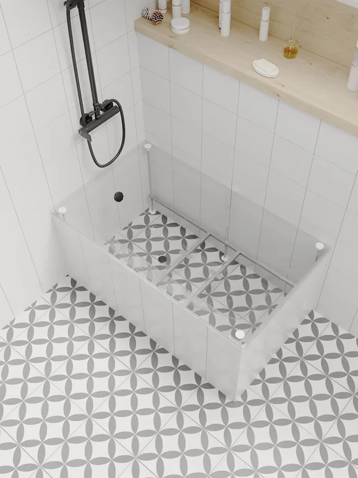 Teymi Ванна акриловая 120х70 с каркасом 2 в 1 Helmi Pro 120 F14950, 120x70, фото 7