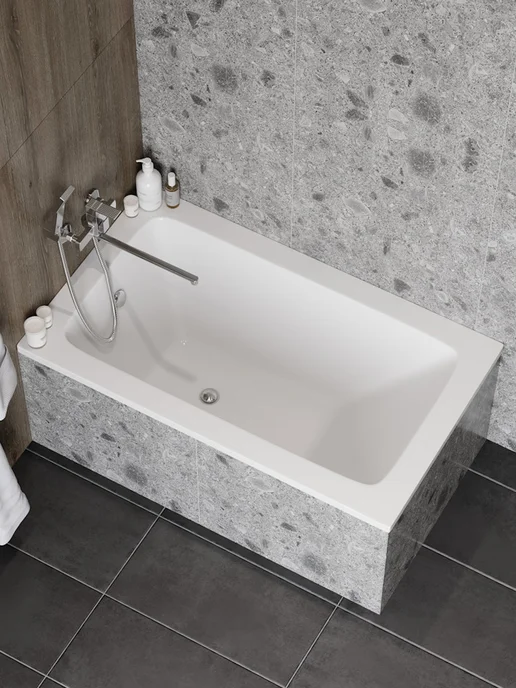 Teymi Ванна акриловая 120х70 с каркасом 2 в 1 Helmi Pro 120 F14950, 120x70, фото 8