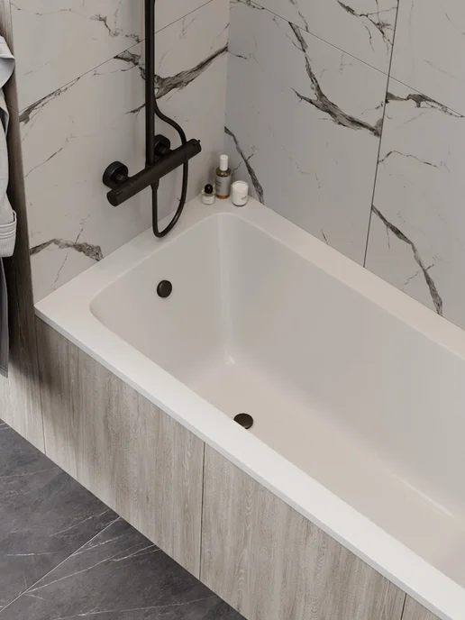 Teymi Ванна акриловая 150х70 с каркасом 2 в 1 Helmi Pro 150 F14951, 150x70, фото 8
