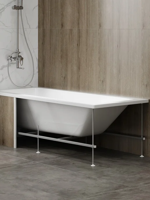 Teymi Ванна акриловая 170х70 с каркасом 2 в 1 Helmi Pro 170 F14952, вариант, фото 5