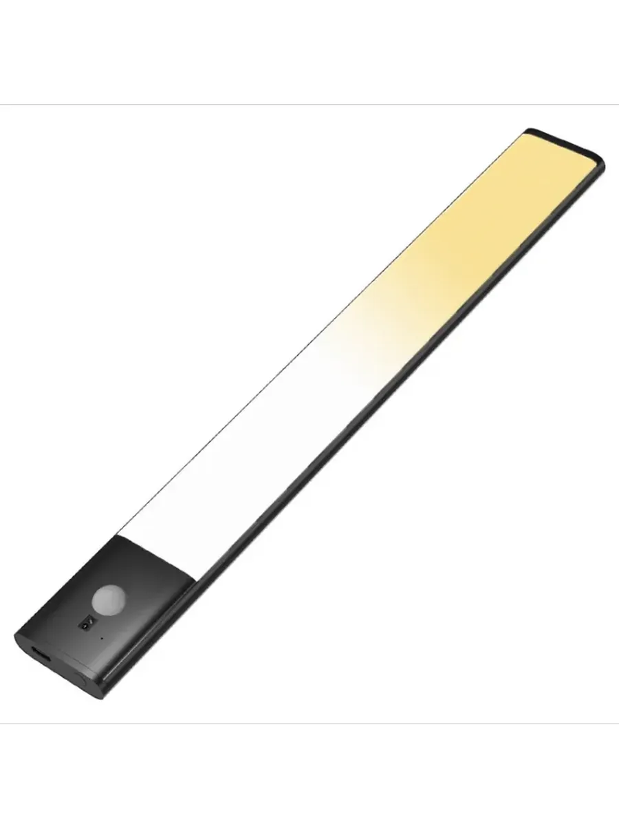 Светильник с датчиком движения, 30 см, 1500 mAh, черный