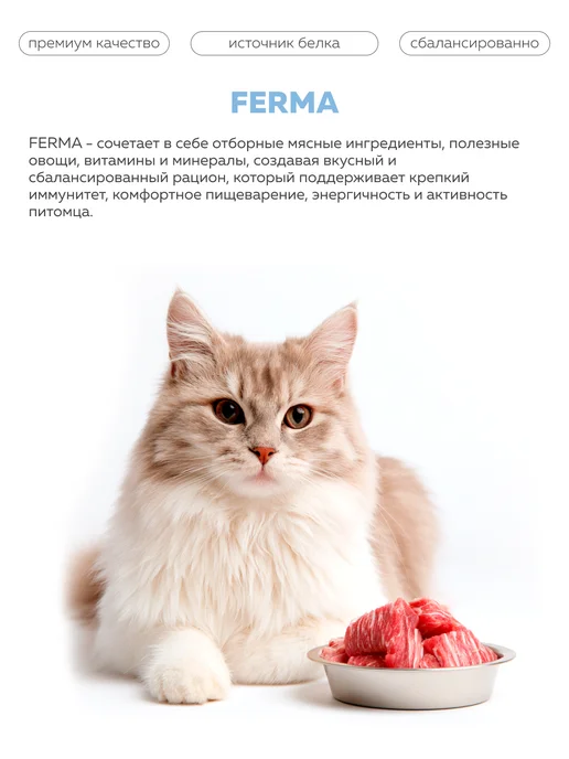 Сухой корм ЗООГУРМАН Кошек Ferma для собак, индейка, телятина, 1,5 кг, фото 2