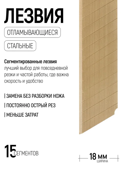 FIT FINCH INDUSTRIAL TOOLS FIT Лезвие сменные 18 мм с NiTi для ножа выдвижного 5 шт, 5 шт, фото 2