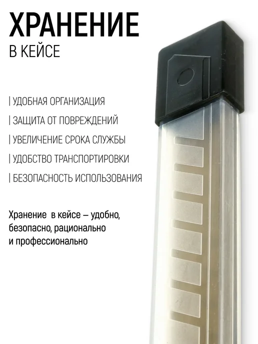 FIT FINCH INDUSTRIAL TOOLS FIT Лезвие сменные 18 мм с NiTi для ножа выдвижного 5 шт, 5 шт, фото 7